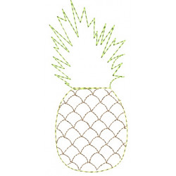 Stickdatei - Ananas Fransenappli